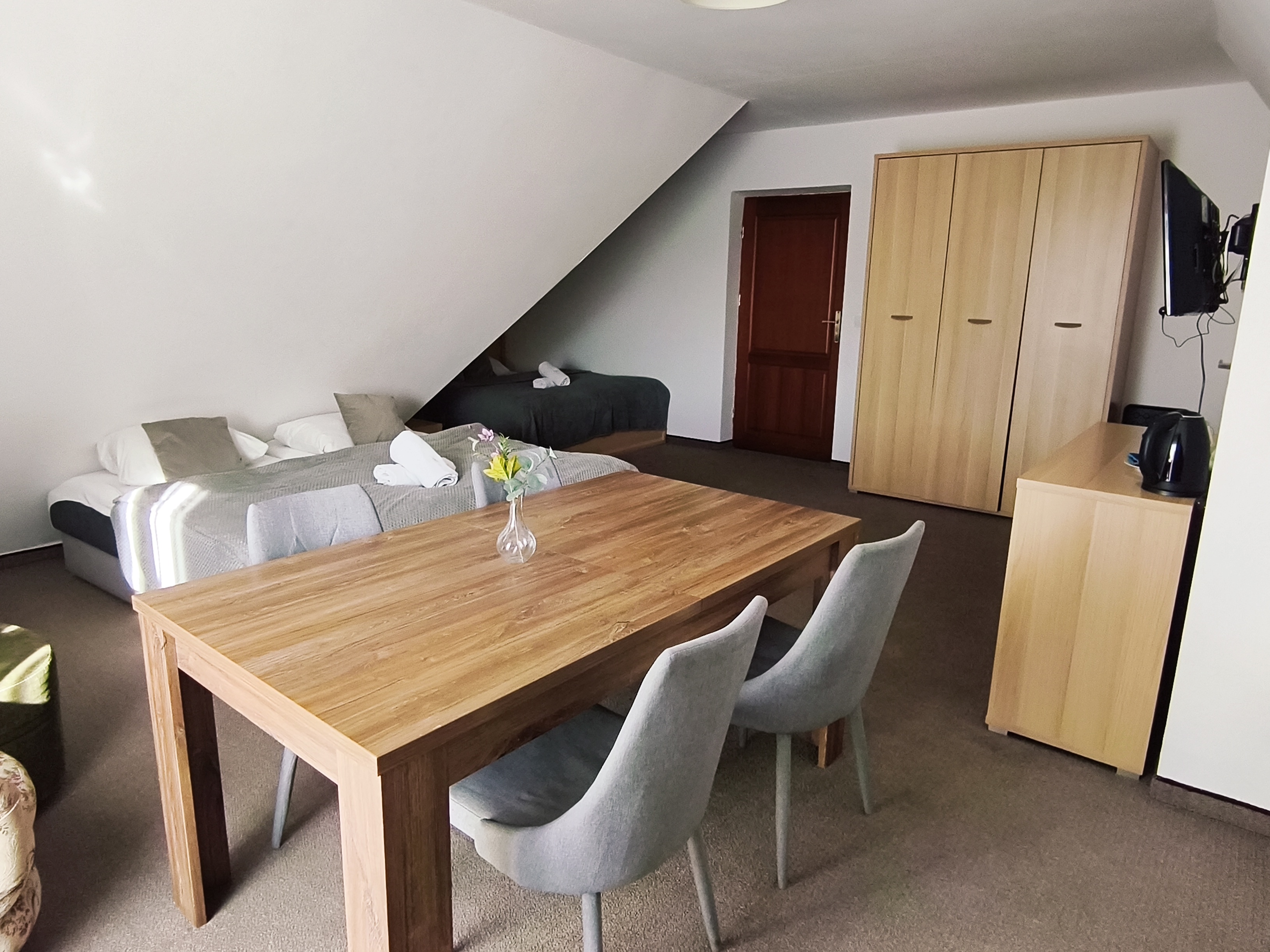 Pokój rodzinny (5-osobowy) z balkonem